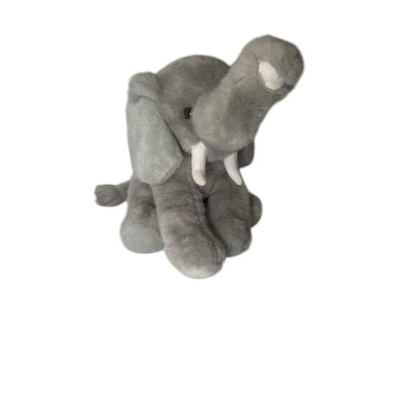 1992 MJC International Med Grey Soft Elephant Stuffed Animal Vintage Plush Toy - Picture 11 of 16